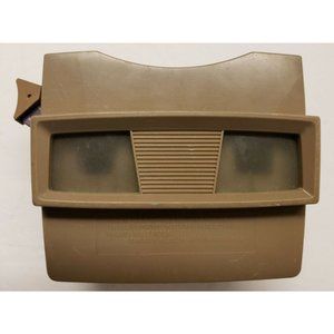 Viewmaster Viewer Brown w Brown handle Made in USA © Sawyer 1960s